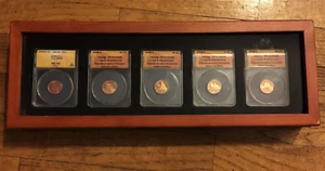 🇺🇸 ANACS PR70 DCAM 2009 S + MS66 1c biCeNteNNiAL LiNCOLN CeNt diSPLAY CV$630 - Picture 1 of 14