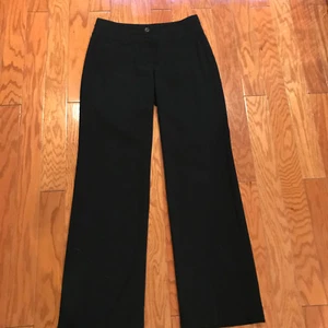 EUC Marc Aurel black straight wide pants trousers 4 36 Small career USA stretch - Picture 1 of 7