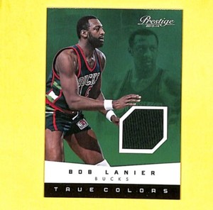 2013-14 Panini Prestige Bob Lanier True Colors Jersey Patch Card Bucks 