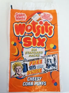 Golden Wonder Wotsits Doctor Who Six pack Corn Puffs outer bag 1986 - Foto 1 di 2