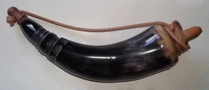 "NEW" Large Black Powder Horn(Steer)-LBPH05-Mtn Man/Civil War/Shooting/Reenactor - Picture 1 of 2