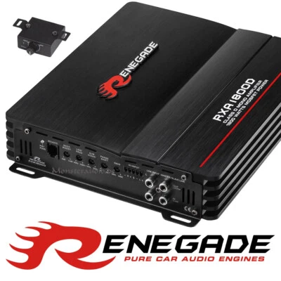 Renegade 1800 Watt 1-Kanal Auto Verstärker digital Endstufe Monoblock RXA1800D - Bild 1 von 2