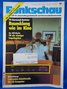 FUNKSCHAU 17 - 14. AUGUST 1986 (ZEITSCHRIFT FÜR ELEKTRONISCHE KOMMUNIKATION) - Picture 1 of 2