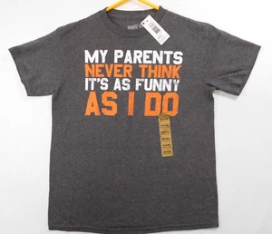 Route 66 Graphic T-Shirt Boys Medium 8 Funny Saying Gray Tee NEW - Picture 1 of 5
