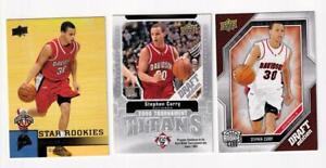 LOT OF 3 DIFFERENT 2009-10 STEPHEN CURRY RC ROOKIE CARDS UPPER DECK #234 PLUS