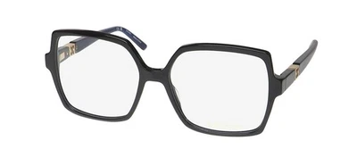 NEW ESCADA VESD84 EYEGLASSES FULL-RIM PLASTIC 0700 WOMENS OVERSIZED BLACK - Image 1 of 4