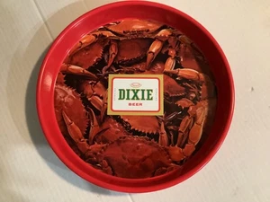 VINTAGE DIXIE BEER BREWING COMPANY Metal Serving Tray  NEW ORLEANS LA 13” Crabs - Picture 1 of 14