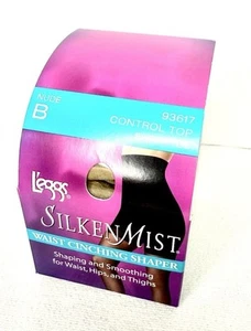 Top L'eggs 93617 Silken Niebla Cintura Cintura Ajustador Control Transparente DESNUDO Talla B - Imagen 1 de 4