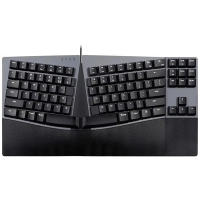 Perixx PERIBOARD-335 BL DE USB Tastatur Deutsch, QWERTZ Schwarz Beleuchtet, E... - Bild 1 von 4