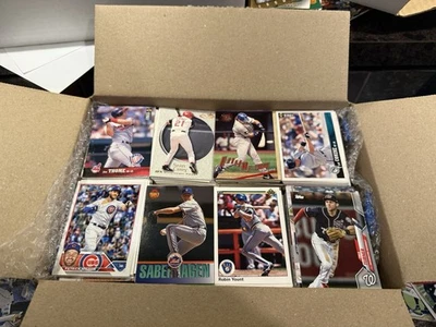 Baseball Sports Card Lot 2000+ (10 lbs) Bulk: MLB Topps Fleer Upper Deck Panini - Image 1 of 4