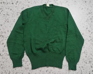 Suéter Pullover Cuello en V Verde Tejido Nelson Años 40/50 De Colección Para Hombres XL - Imagen 1 de 12