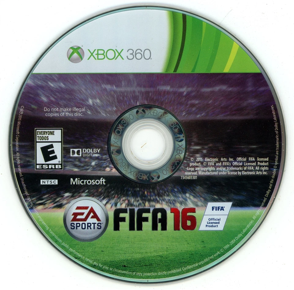 FIFA 16 (Xbox 360, 2016) TESTED Resurfaced  - Image 1 of 1