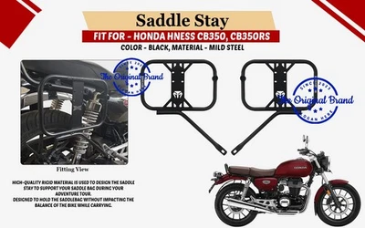 Ajuste para Honda Hness "CB350 y CB350RS negro sillín Stay Par" Foto 1 de 4