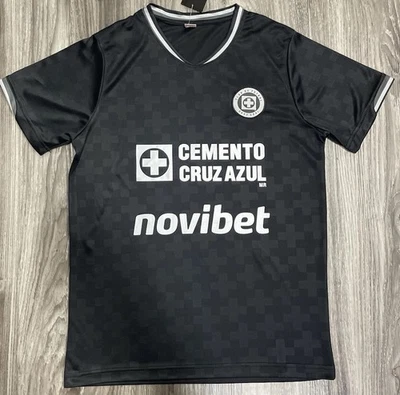 Camiseta de fútbol Cruz Azul negra/plateada tercera 2025 talla para hombre solo S Foto 1 de 4