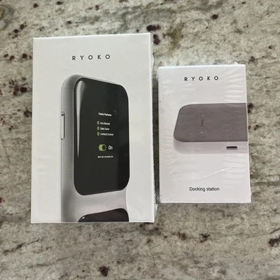 Ryoko Pro High-Speed Portable 4G LTE Wi-Fi Router New Sealed & Docking Station  - Image 1 of 4