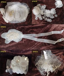 54 Stck. mit 6 Stilen Großhandel Posten Braut Kristall Blumenmädchen Prinzessin Kopfschmuck - Bild 1 von 9