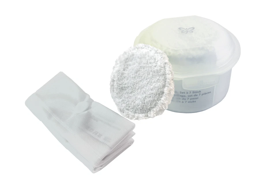 Jemako Abschmink Pads natur mit Wachsack 7er Set Dose Make-up Entfernung