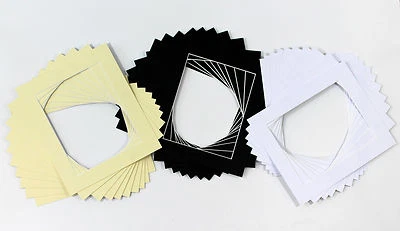 Pack of 10 Photo Picture Mount Frame Mounts Various Size Colours A4