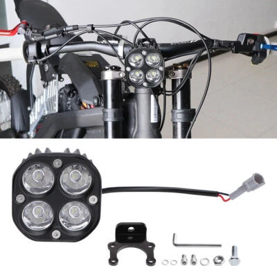 URLWALL Black 60W LED Headlight And Mounting Bracket Kit For SURRON Light Bee X - Image 1 of 4