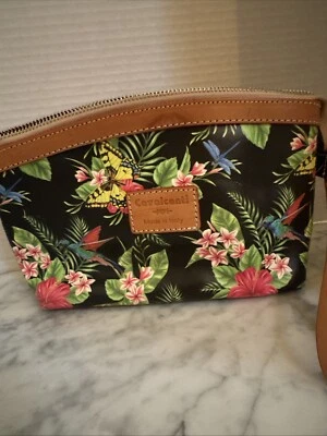 Bolso de Mano Pequeño Cavacanti Muñequera Floral Hawaiana Libélula Mariposa Foto 1 de 4