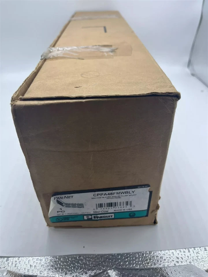 Mini-Com® Ang Flush Patch Panel, 48 Port, 2 RU, BL CPPA48FMWBLY - Bild 1 von 1