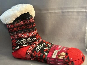 Hongling Georgia Winter Cosy Sherpa lined Ladies Socks Size 9-11 New - Picture 1 of 3