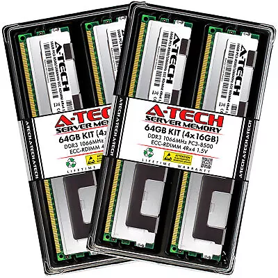 64GB 4x 16GB PC3-8500R RDIMM ASUS KGNH-D16 KGPX-Q32 Z9PG-D16 Z9PH-D16 Memory RAM - Image 1 of 3