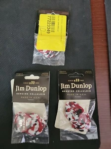 Jim Dunlop Celluloid Picks - Heavy, Confetti, 3 Packs Of 12 - Picture 1 of 2