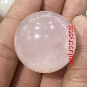 1pc Natural Rose Crystal Ball Quartz Crystal Sphere Reiki Healing 30mm+ - Imagen 1 de 8