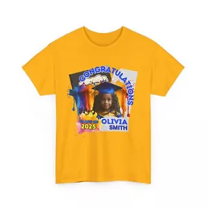 Personalized Graduation Tee Unisex Tshirt PreK Kindergarten - Picture 1 of 21