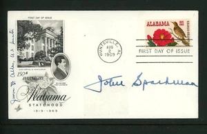 Senador John Sparkman James Allen Firma Autógrafo FDC Primer Día Cubierta 1969 - Imagen 1 de 2