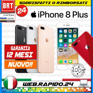 NEU! APPLE IPHONE 8 PLUS 64GB 256GB WEISS SCHWARZ GOLD ROT GARANTIE ITALIEN_24H - Bild 1 von 5