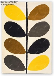 Multicolor Leaf Hand Tufted Wool Handmade Area Rug Carpet for Home, Living Room - Picture 1 of 3