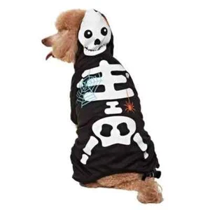 Martha Stewart Pets Skeleton Dog Costume, Medium Glow in the Dark - Picture 1 of 4