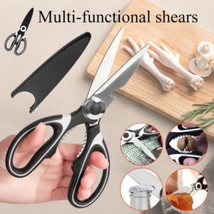 3pcs 8inch Kitchen Shears Scissors Heavy Duty Poultry Multi Purpose Chicken Food - Picture 1 of 14