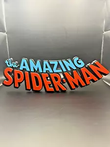 The Amazing Spider-Man Logo Schild Display | 3D Wand Schreibtisch Regal Kunst - Bild 1 von 4
