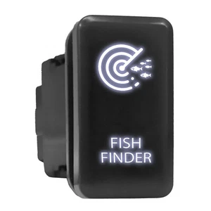 FISH FINDER - LED Push Button Replacement for TOYOTA (1.54 x 0.83 in) White - Picture 1 of 3