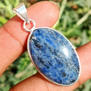 Elegant Sodalite Gemstone 925 Sterling Silver Plated 1 PC Bezel Pendant OFH-B24 - Picture 1 of 3