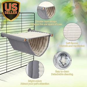 Winter Warm Bird Nest Bed Hanging Hammock Snuggle Hut Parrot House Tent Toy B... - Picture 1 of 7