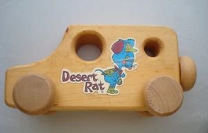 Vintage Real Wood Creations  "Desert Rat"  1978 Sunbow,Utah wooden jeep toy - Picture 1 of 5