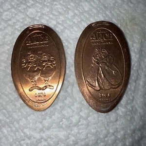 Disney Pressed Pennies Alice In Wonderland Lot Of 2 - Picture 1 of 14