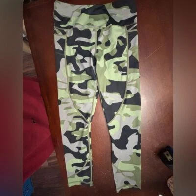 Leggings Zyia Active Medianos Camuflados Mujer Deportes Yoga Ejercicio Correr Entrenamiento Foto 1 de 4