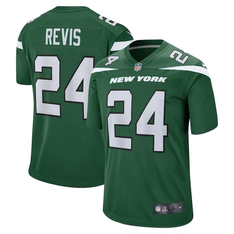 New York Jets Darrelle Revis Nike Men's Green Official NFL Retired Game Jersey Cover