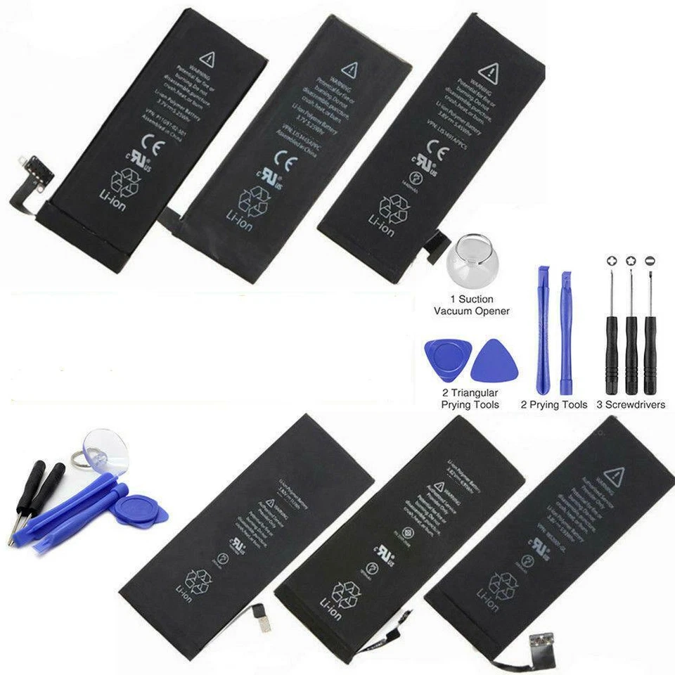 Replacement Internal Cell Battery For iPhone 6 6S 7 8 Plus X SE XS XR 11 12 Pro - Image 1 of 4