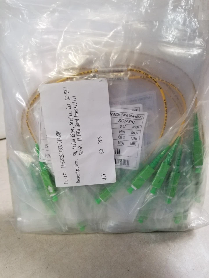 Lote de 50 - TZCS-SMS2SCASCA-012INBY SM Amarillo Elevador Simplex 2mm SC-APC/SC-APC Foto 1 de 4