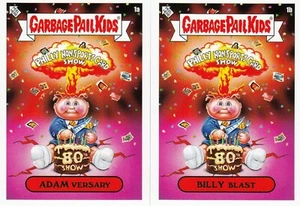 GARBAGE PAIL KINDER ADAM BOMB GESTRAHLT BILLY 80. PHILLY NICHT-SPORTKARTE PROMO-SET - Bild 1 von 2