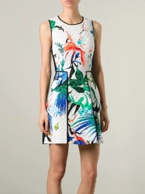 Roberto Cavalli 100% seda corte y acampanado vestido de cóctel para mujer fiesta boda Foto 1 de 4