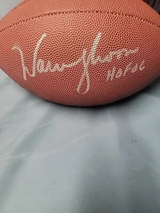Warren Moon Signed Wilson Super Grip Football Jsa Certified - Picture 1 of 3