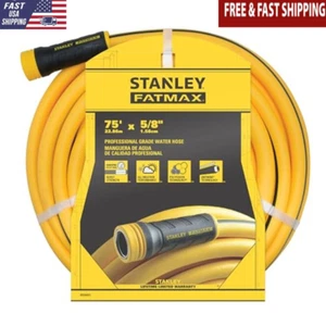 Professional Grade 75ft Water Hose AntiKink Tech Yellow 500 PSI Couplings New - Picture 1 of 8