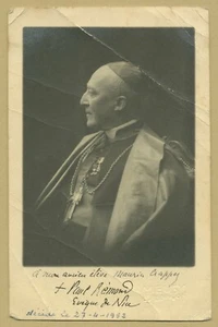 Paul Rémond (1873-1963) - Évêque de Nice, Juste parmi les nations - Photo signée - Foto 1 di 2